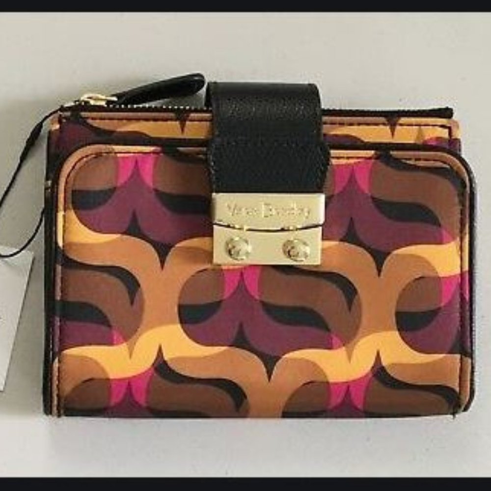 Vera Bradley Pushlock Wallet NWT Modern Lights
